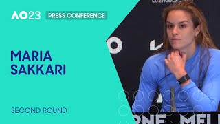 Maria Sakkari Press Conference | Australian Open 2023 Second Round