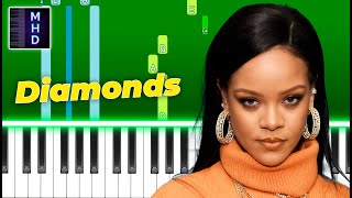 Rihanna - Diamonds (Piano Tutorial Easy)