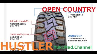 【7ヶ月履いた OPEN COUNTRY R/T】ハスラー MR31S型 H26年式 MT車