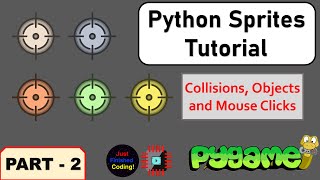 How to use Sprites in Pygame - Part 2 | Intermediate Python Tutorial | Just Finished Coding!