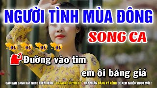 Karaoke Người Tình Mùa Đông - Song Ca | Nhạc Sống Huỳnh Lê