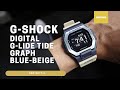 G-Shock Digital G-LIDE Tide Graph Blue-Beige GBX100TT-2