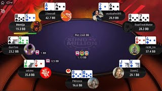 $109 Sunday Million Mystery Bounty 23noraB | sekme | Pitinnnn (NYS 95-M) - Final Table Poker Replays