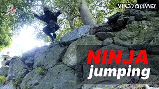 Jumping down from heights, another must-have skill for a ninja