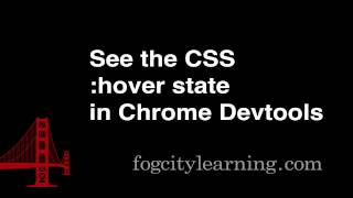 How to Inspect the CSS :hover state in Chrome DevTools