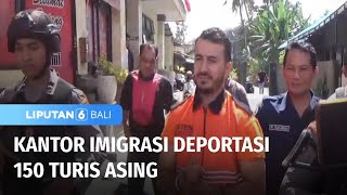 Kantor Imigrasi Deportasi 150 Turis Asing | Liputan 6 Bali