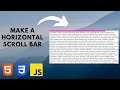 How to make a horizontal scrollbar at the top of your website | 2023