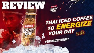 Kopiko Lucky Day Coffee Drink - Thai Coffee Drink - Taste Test and Review - Energize Your Day