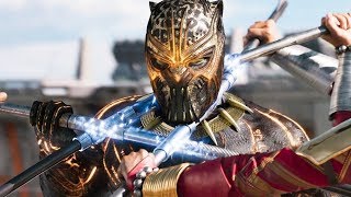 Black Panther Vs Killmonger   Final Battle   Fight Scene   Black Panther 2018 Movie CLIP HD