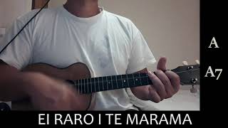 I RARO I TE TUMUNU - Ukulele Cover with chords and lyrics