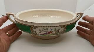 Myott Floral China Round Harlequin Lidded Serving Tureen