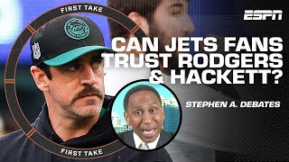 I TRUST AARON RODGERS 🗣️ Stephen A. gives Rodgers-Hackett pairing benefit of the