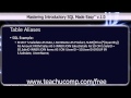 SQL Training - Structured Query Language Tutorial - Table Aliases Lesson