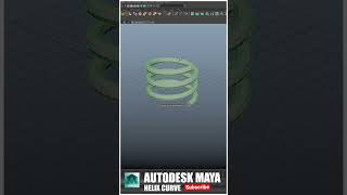 Helix Curve in Maya | #shorts #ytshorts #tutorial