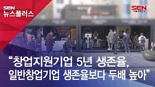 “창업지원기업 5년 생존율, 일반창업기업 생존율보다 두배 높아”