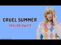 Taylor Swift - Cruel Summer | Lirik Terjemahan Indonesia @TaylorSwift