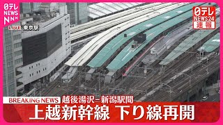 【能登半島地震】上越新幹線  越後湯沢～新潟駅の下り線が運転再開 #鉄道ニュース