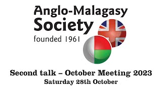 Anglo-Malagasy Society October Meeting 2023: David Fitiana Rakotomananjara