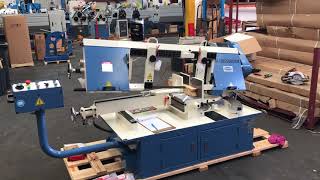 SM-HBS500SAM Steelmaster Semi Auto Double Mitre Bandsaw. 500mm x 305mm Capacity. Semi Auto