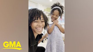 Watch the moment this mom helps her 5-year-old daughter dress for her 1st dance