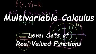 [Multivariable Calculus] Level Sets of Real Valued Functions
