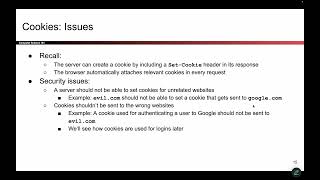 [WebSec2, Video 4] Cookie Security Risks