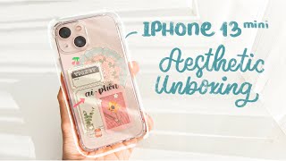 [ENG] Đập hộp Iphone 13 Mini / Unboxing \u0026 Case Decorating // Happy Hidari