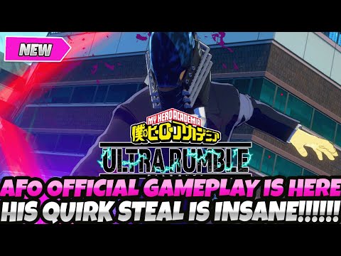*BREAKING NEWS!* AFO OFFICIAL GAMEPLAY IS HERE!! HIS QUIRK STEAL IS INSANE!!! (My Hero Ultra Rumble)