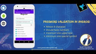 Password Validation in android |