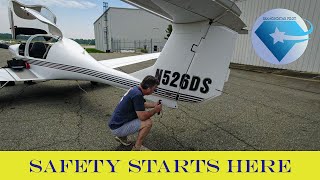 Diamond DA40 Flying Lessons-Preflight and Runup