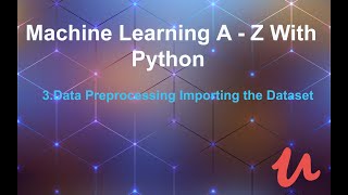 3. Data Preprocessing in Python Importing the Database