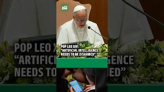 Pop Leo says “artificial intelligence needs to be disarmed”