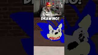 Drawing SONIC In Spray Paint ROBLOX 🌀