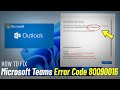 𝐅𝐈𝐗 Microsoft Teams 𝐄𝐫𝐫𝐨𝐫 𝐂𝐨𝐝𝐞 𝟖𝟎𝟎𝟗𝟎𝟎𝟏𝟔 Your Computer's Trusted Platform Module has Malfunctioned ✔️