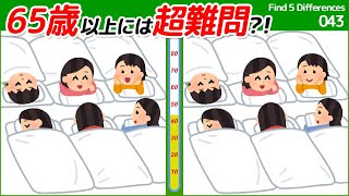 【間違い探し】脳トレで集中力アップ！90秒で5つの違いを見つけよう　043