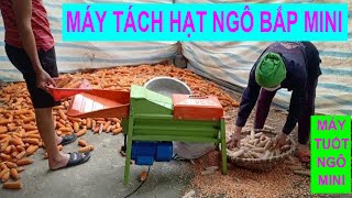 Máy tách hạt ngô bắp Máy tuốt ngô mini gia đình