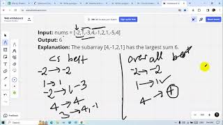 Kadane's Algorithm | Maximum Subarray Sum (LeetCode 53) | Algorithms #coding #programming #cpp