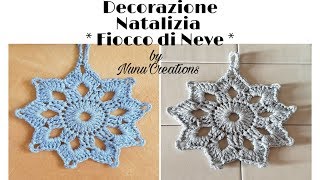 #nunucreations#decorazioninatale#uncinetto# FIOCCO DI NEVE DECORAZIONE NATALIZIA