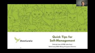 Quick Tips for Self-Management | DoveLewis Caregiver Support Group Discussion