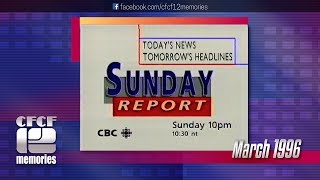 1996-03 - CBC Midday, Sunday Report \u0026 Newswatch - Promos