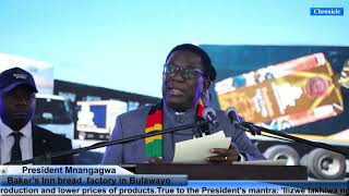 President Mnangagwa officially commissions US$30 million  Baker’s Inn bread factory in Bulawayo