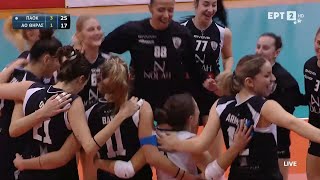 Volley Γυναικών | ΠΑΟΚ – ΑΟ Θήρας | 12η Αγωνιστική | Highlights | ΕΡΤ