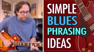 Simple ways to improve your blues phrasing when improvising on guitar - Blues guitar lesson EP420