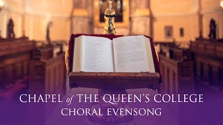 Choral Evensong Live from Queen's on Wednesday 5 February 2025