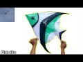 How to make a fish kite from a coconut stick