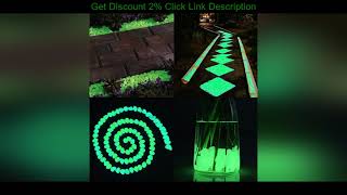 Deal Luminous Stones 100/200/300/500 PCS Pathway Stones Glow in the Dark Garden Decoration Pebbles