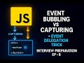 EP-8 ⚡ Event Bubbling vs Capturing + Delegation | JavaScript Interview Explained
