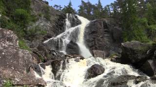 Elgåfossen i norra Bohuslän juni 2013. Waterfall in Bohuslän Sweden.