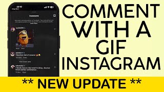 How to Comment With a GIF on Instagram Post | How to Reply with a GIF On Instagram Post 2023