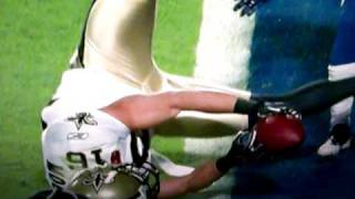 Drew Brees' 2-point conversion pass to Lance Moore in Super Bowl 44